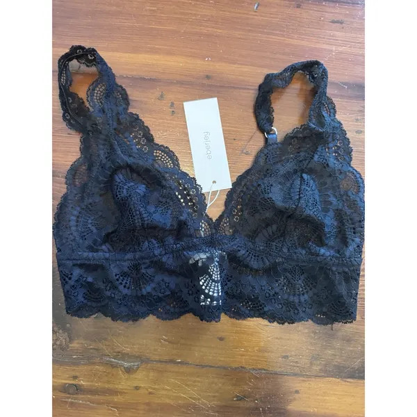 Eberjey The Mariana Whispers Bralette Sz Small Lacey Black NWT $88 - Image 2
