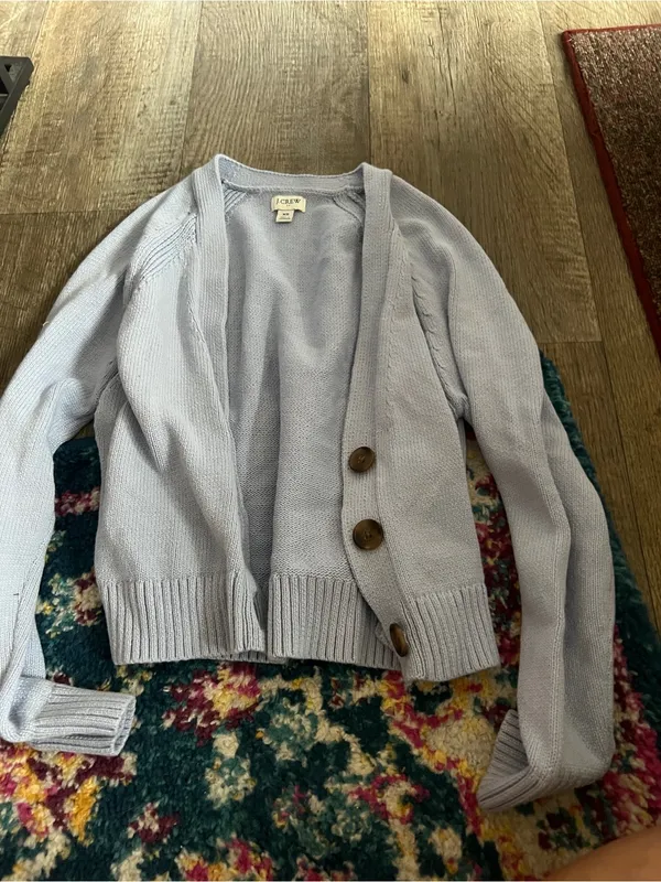 J crew xS blue cardigan - Image 2