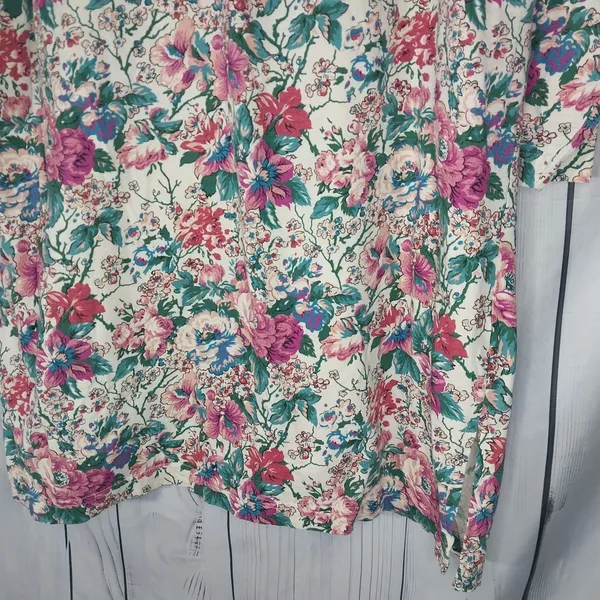 Victoria's Secret Gold Label Vintage 90's Floral Pull-Over Pajama Dress - Image 9