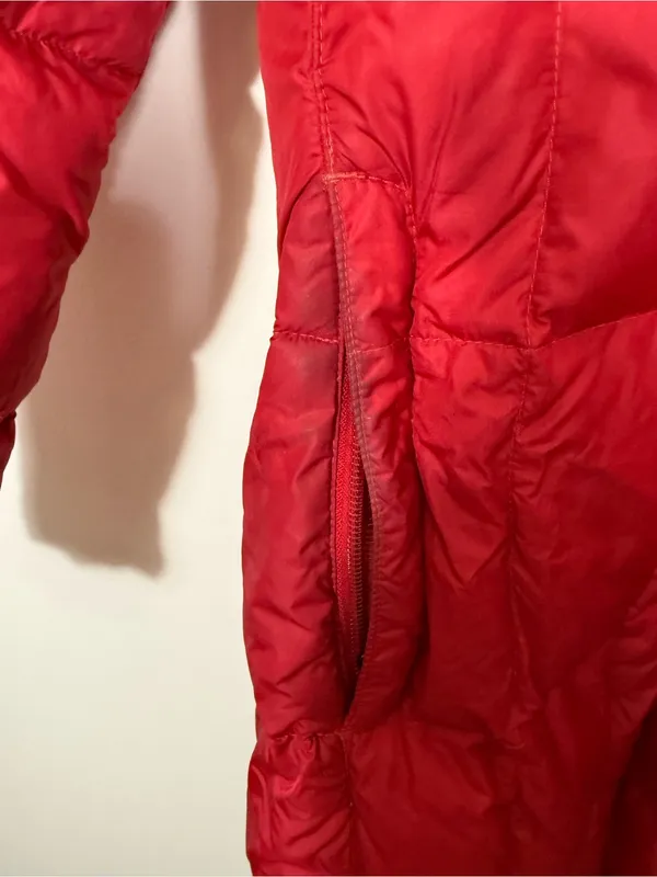 North Face Metropolis Red Parka Coat 550 Down Large - Image 6
