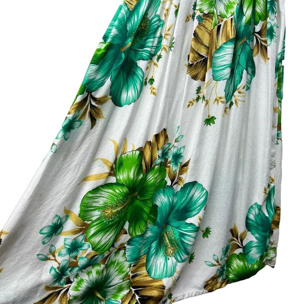 Women Floral Dress Small Cottagecore Tropical Smocked Midi Lightweight Vacation - Image 10