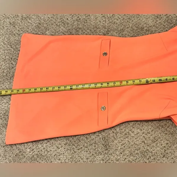 Tommy Hilfiger Coral Ponte Shift Dress Size 2 Office Work Event - Image 6