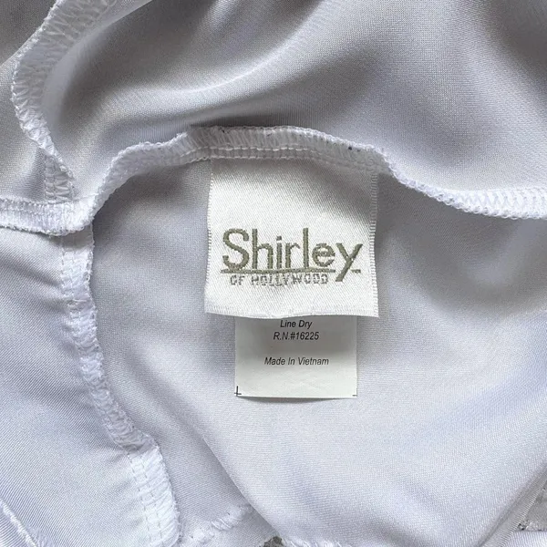 Shirley of Hollywood White Maxi Slip M - Image 5