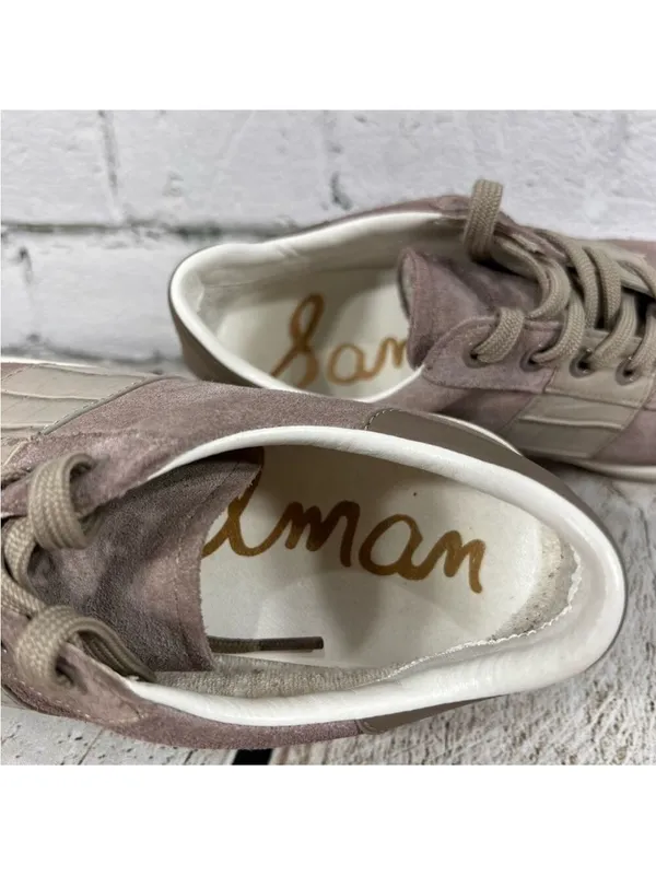 SAM EDELMAN Women's Marquette Leather Sneakers Size 6 - Image 8