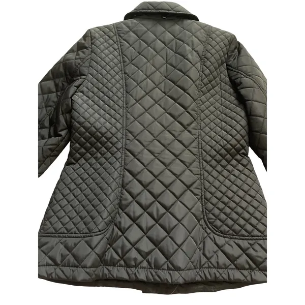 Calvin Klein Black Quilted Puffer Coat Full Zip &‎ Snap Collared Size Small - Image 3