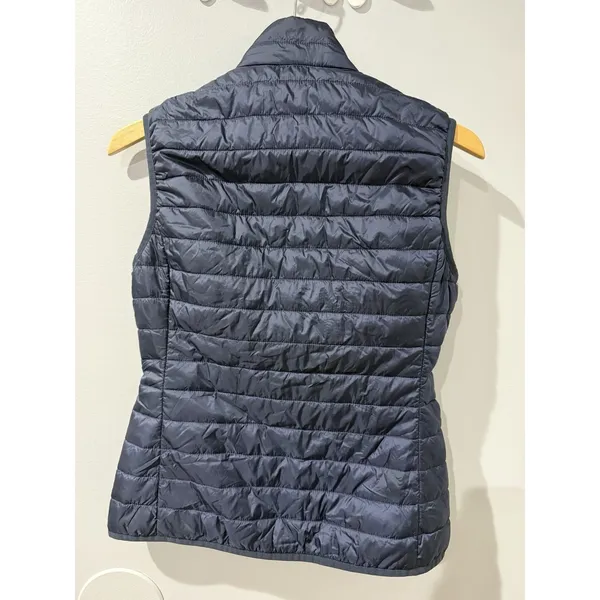 Brooks Brothers Red Fleece Vest Womens‎ S Quilted Packable Puffer Zip Pockets W - Image 3