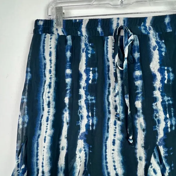 NWT Francesca's Trixxi Eva Tie-Dye Godet Skirt Mini Blue Size XL NEW L2414 - Image 3