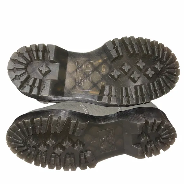 Dr. Martens Gray Tumbled Nubuck Leather Faux Fur Fleece Lined BEX FL Chelsea Boot 36 5 - Image 11