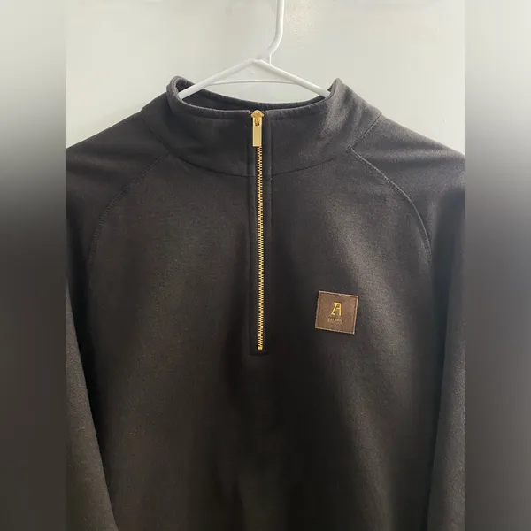 Zara Quarter-Zip Pullover Sweater Women’s Size L - Image 8