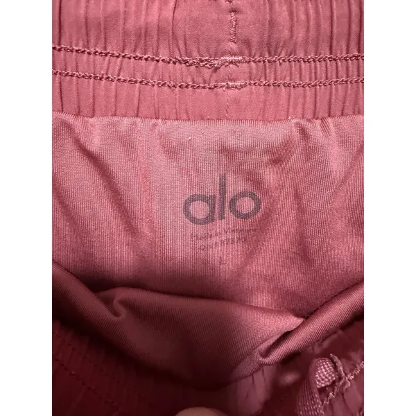 Alo Yoga Rosy Pink Lined Running Athletic Shorts Size Large‎ - Image 2