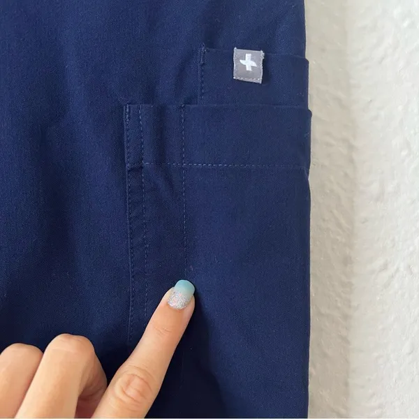 Figs Yola Skinny Scrub Pants Navy Blue Size Small - Image 10