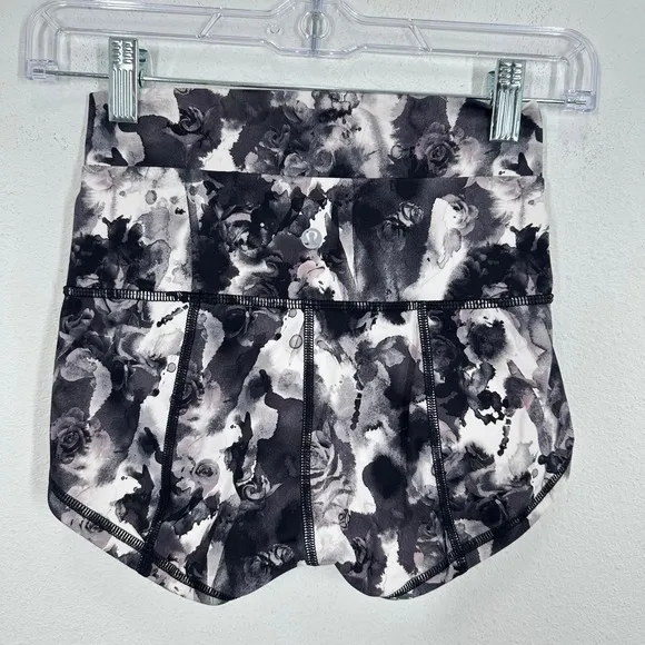 Lululemon Size 4 Wunder Short 2" Mini Obscurred Black‎ Dusty Mauve Lifting Gym - Image 7