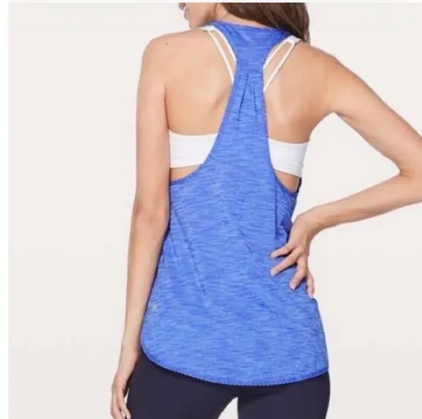 Vintage Lululemon Tank top in blue size 4 - Image 5