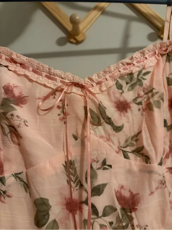 Trixxi LA Pink Floral Midi Dress size XL - Image 5