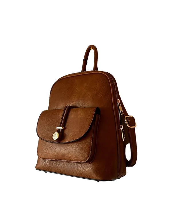 Emperia Vegan Leather Convertible Crossbody Backpack - Image 6