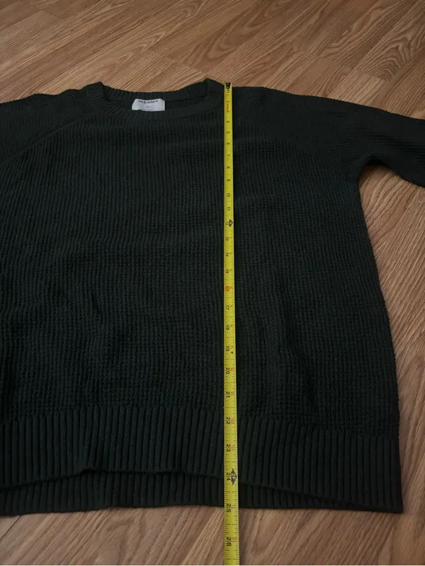 Old Navy Forest Green Crew Neck Sweater Size Large - Image 5
