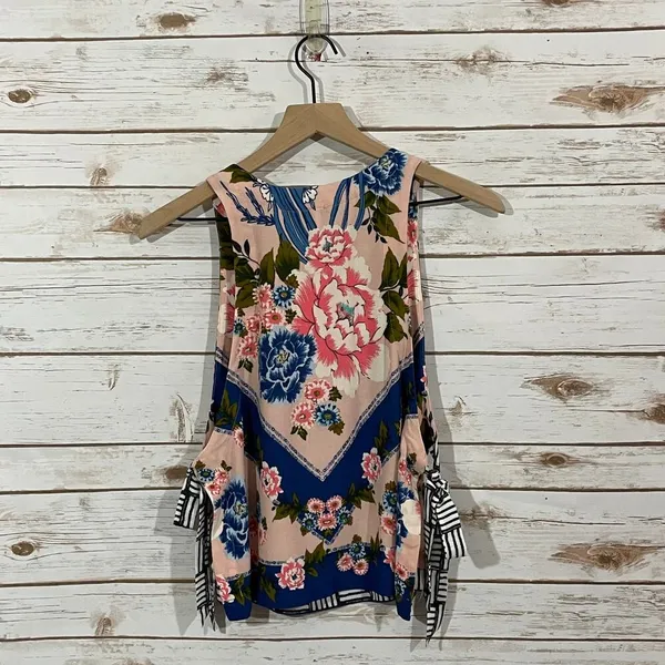 Free People This Sweet Love Floral Top - Pink - Small - Image 11