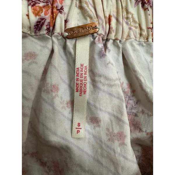Free People Gaia Floral Skater Mini Skirt Women's Size Small - Image 4