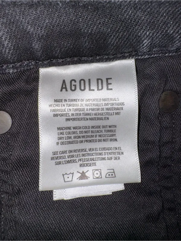 Agolde Women's Washed Black Skinny Jeans - Image 8