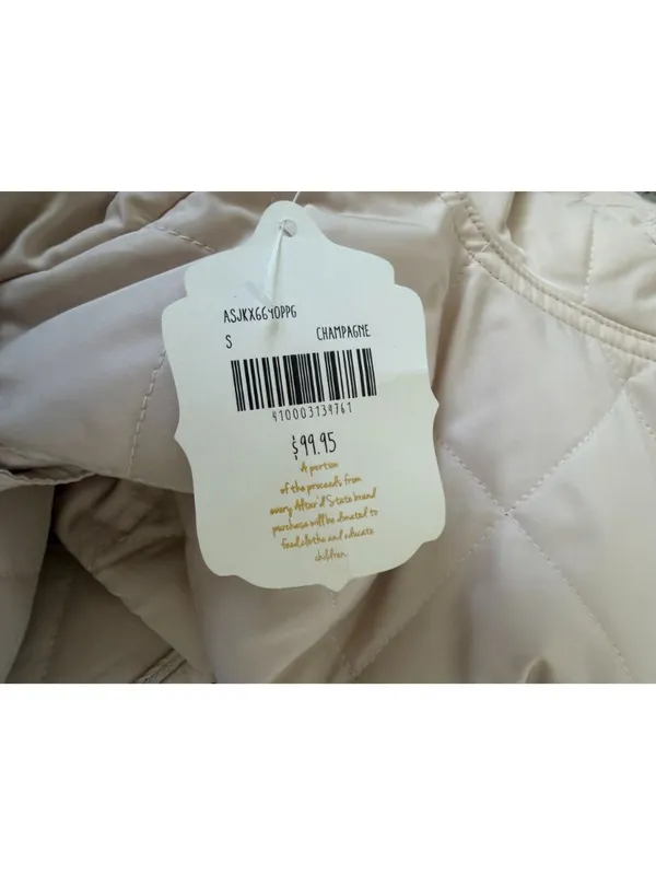 ALTARD STATE Champagne Quilted Lined Jacket Size Small NEW NWT - Image 7