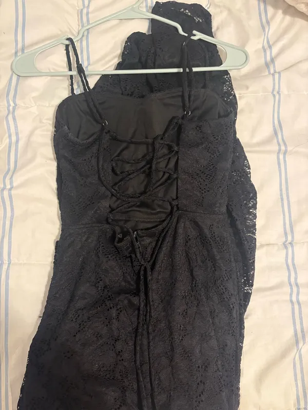 Windsor Black Formal Long Dress Lace - Image 4