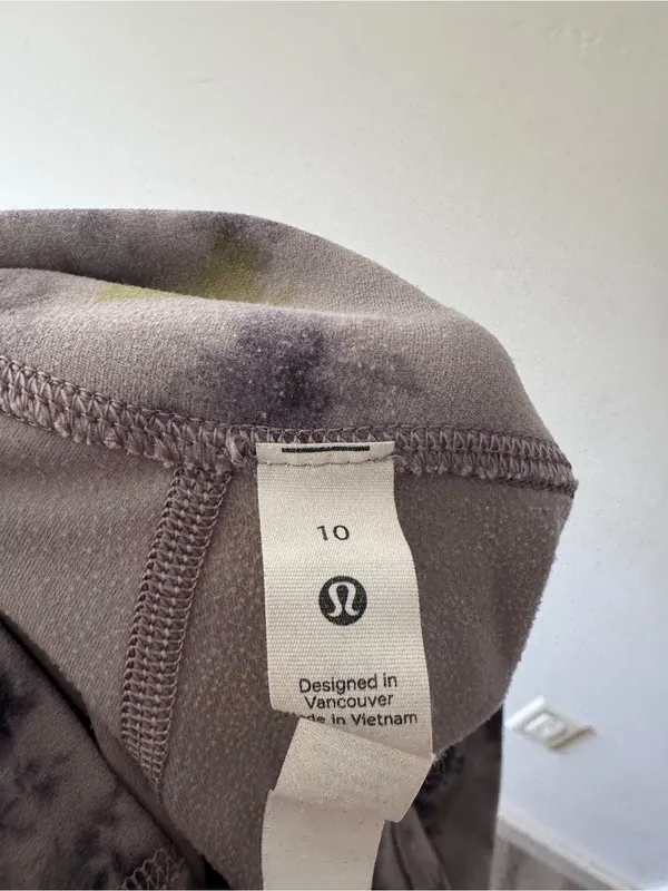 Lululemon Align Super-High-Rise Pant 28" Radial Tie Dye Mauve Grey Multi Size 10 - Image 8