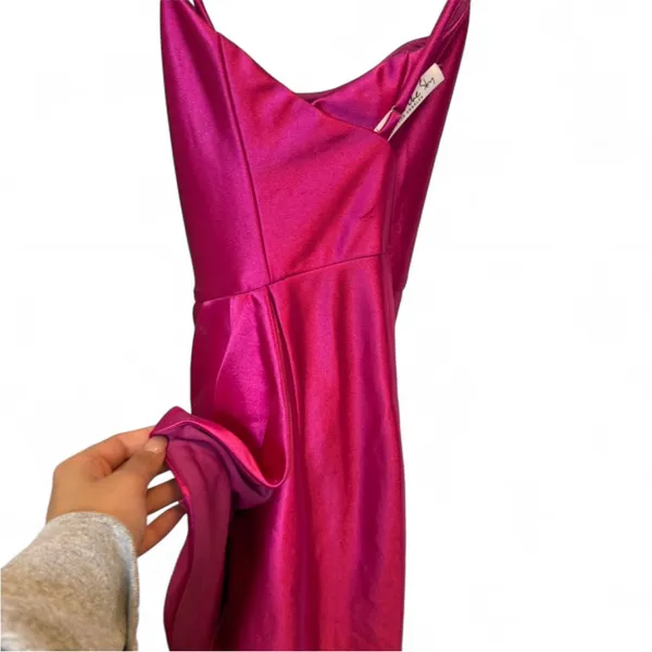 Lucy in the Sky Pink Spaghetti Strap Mini Dress - Image 2