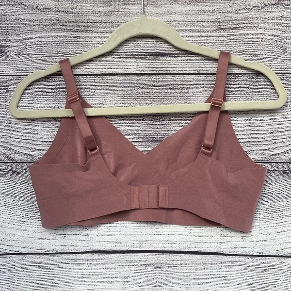 PINK Victoria’s Secret mauve pink seamless unlined bralette size large - Image 3