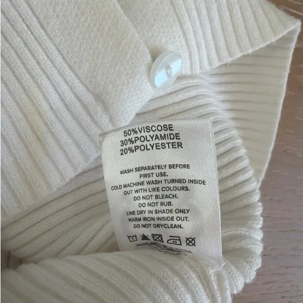 Beginning Boutique Ribbed Cardigan Button Up Kippy Size US4 - Image 3
