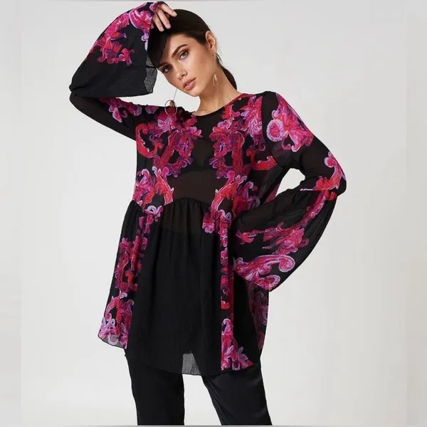Free People Symphony Slip Dress Size Medium - Image 3