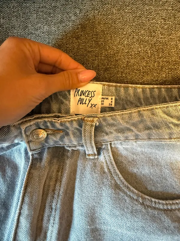 Princess Polly High-Waisted Shorts Denim - Image 3