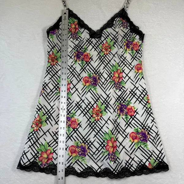 Vintage Victorias‎ Secret Gold Label Floral Lace Trim Slip Dress Womens Small - Image 4