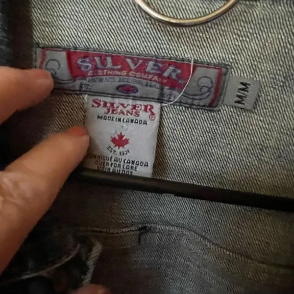 Vintage Silver clothing Company size M made in Canada denim jacket. - Image 5