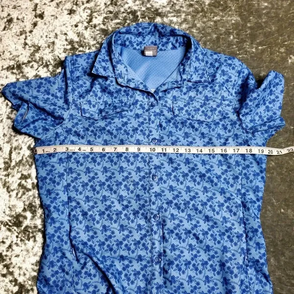 REI Co-op Sahara Blue Floral‎ Shirt - Image 11