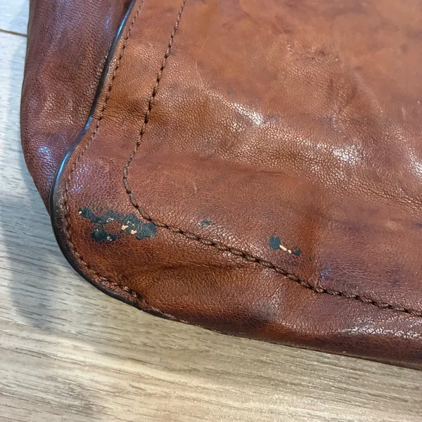 Frye Demi Hobo Satchel Brown Leather Bag - Image 3