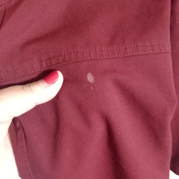 Figs Axim cargo scrub pants burgundy size small women - Image 3