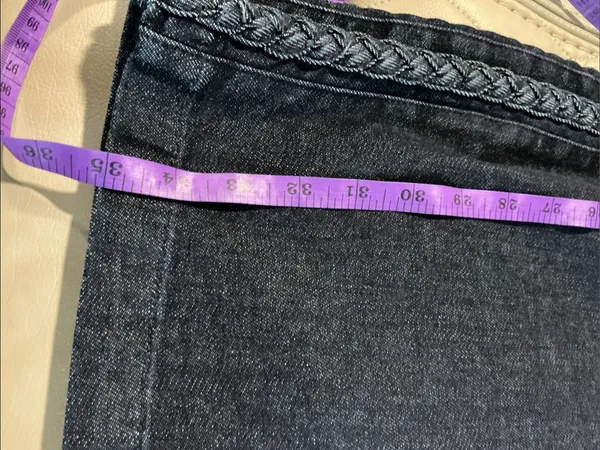Judy Blue Dark Blue Braided Trim Wide Leg Jeans - Image 8