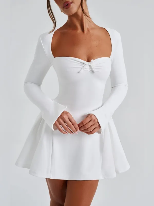 Babyboo Mini Dress Megan Medium Ivory NWT Bridal Dress Feminine Coquette Dress S - Image 5