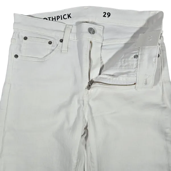 J.Crew 9" Toothpick Skinny Jeans White Size 29 B3584 SP22‎ Ankle Denim - Image 3