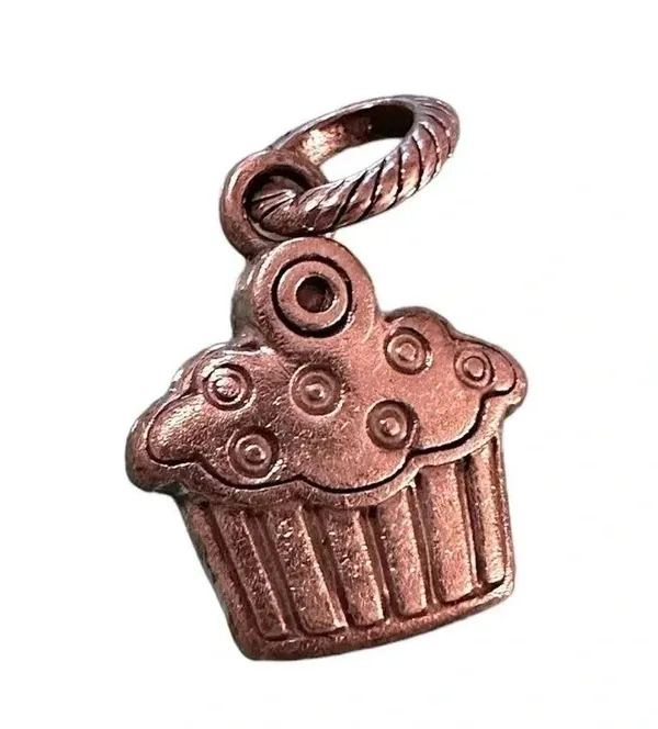 pink and blue BRIGHTON cupcake charm 🧁 - Image 2