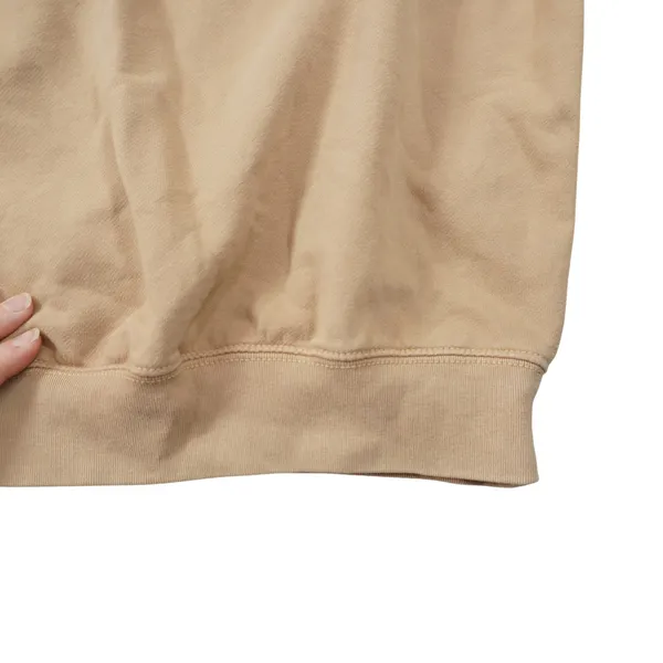 American Eagle Womens XS Tan Fleece Crew Neck Sweatshirt Relaxed‎ Fit Pullover - Image 5