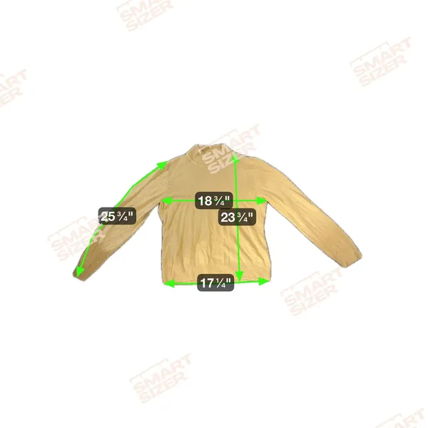 Sag Harbor Womens‎ Large L Mock Neck Acrylic Pullover Sweater Gold Knit - Image 2