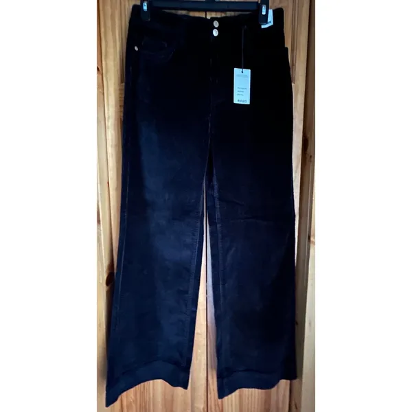 Judy Blue Black Corduroy Wide Leg Jeans NWT Womens 15/32 High‎ Rise Stretch - Image 2