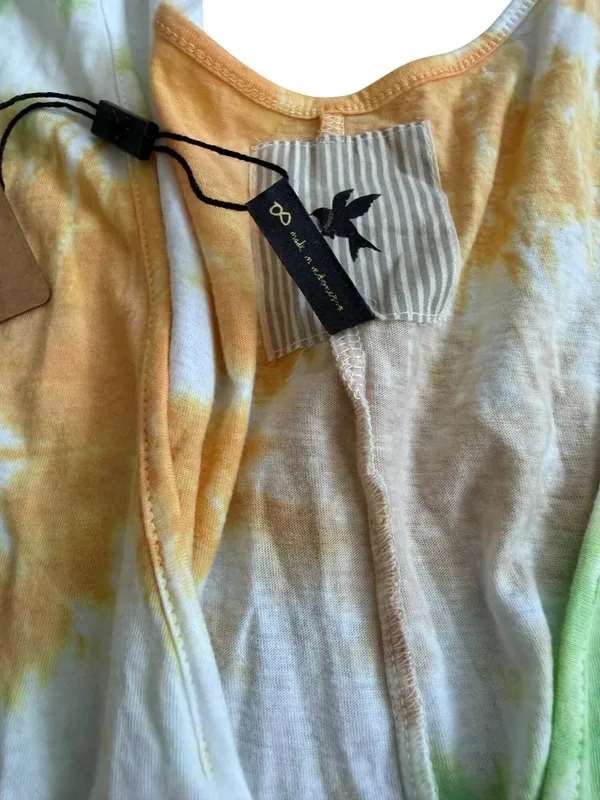 ONE TEASPOON Green Yellow Tie Dye Romper Sz Medium NEW NWT - Image 3