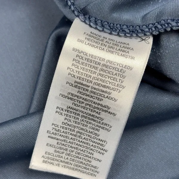 Lauren Ralph Lauren Pajama Top Womens Small Blue Velour Black Label Sleepwear - Image 9