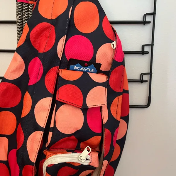 NWOT KAVU One Of‎ A Kind “Got Dots” Rope Sling Bag - Image 3