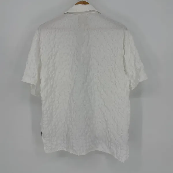 Simply Southern White Seersucker Pajama Set Short Sleeve Black Trim‎ Small NWT - Image 11