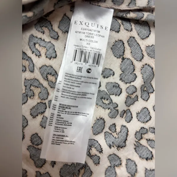 Exquise Anthropologie Cotton Blend Relaxed Leopard Tobie Shirt Dress Sz XS. P-46 - Image 9