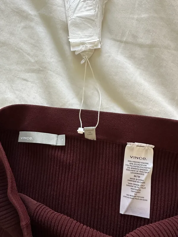 NWT Stretch Ponte Viscose Blend Pencil. Skirt Size M - Image 5