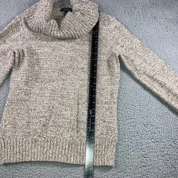 Lauren Jeans Co Ralph Lauren Cowl Neck Sweater Women Large Chunky Speckled Knit‎ - Image 5